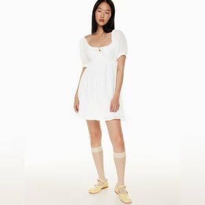 Aritzia Sunday Best Drifters Dress White Organic Cotton Size L